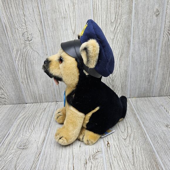 Vintage 1987 Dakin German Shepherd Police Dog Plush Stuffed Animal Toy Korea - Picture 3 of 10